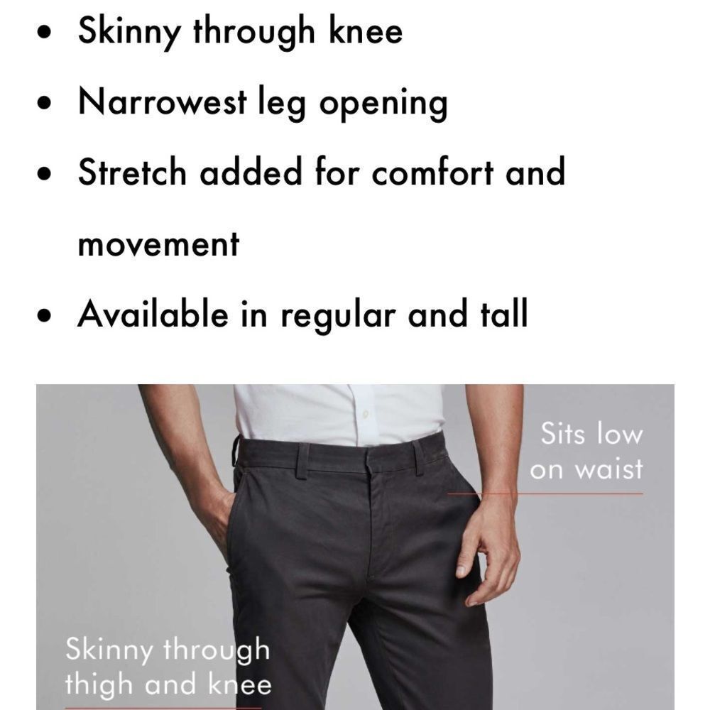 NWT Banana Republic Fulton Stretch Chino 28x30 - Picture 3 of 7